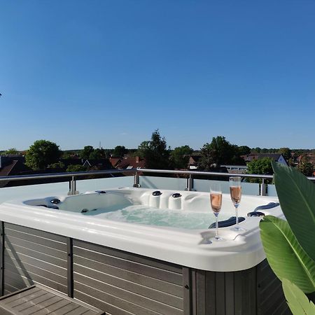 Penthouse Mit Whirlpool Im Herzen Von Niedersachsen Burgwedel  Exterior foto