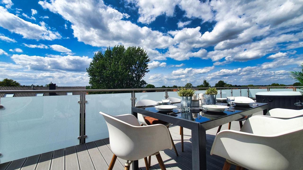 Penthouse Mit Whirlpool Im Herzen Von Niedersachsen Burgwedel  Exterior foto